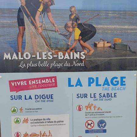 Studio Vue Mer Au Coeur De Malo Les Bains Pieds Dans L Eau ダンケルク エクステリア 写真